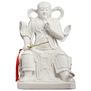 戴玉堂陶瓷《雷祖》九天应元雷神普化天尊神像供奉家用清罡像摆件