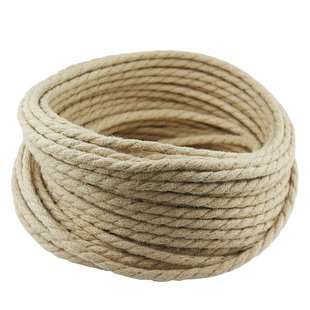 新品 酒吧餐厅时尚个性装饰电线 双股麻花电线 复古麻绳编织电线