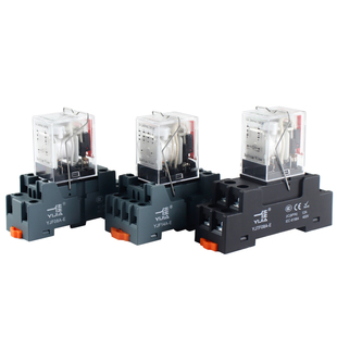 一佳小型中间电磁继电器YJ2N-GS可替换HH52P HH53P HH54P 12V 24V