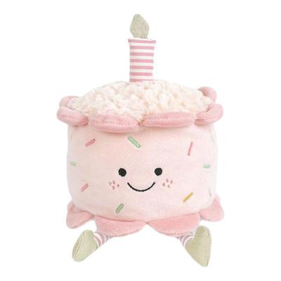 monami趣味生日蛋糕形状毛绒玩偶