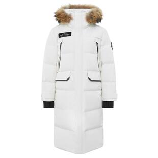 雪中飞冰雪系列26新款男女情侣长羽绒服高端貉子毛加厚高充绒
