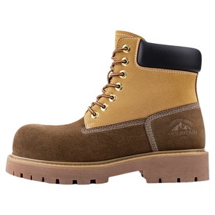 MRA拼接版大黄靴男款2025冬季新款中帮马丁靴美式复古户外工装靴