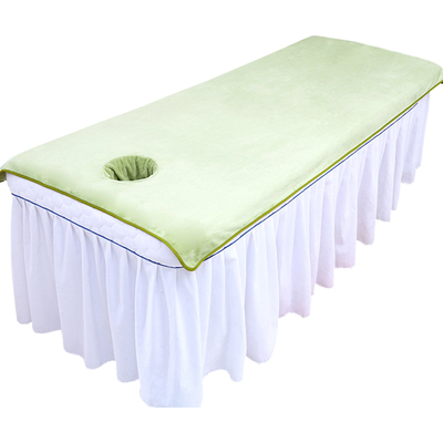 美容院铺床专用浴巾吸水带洞床单