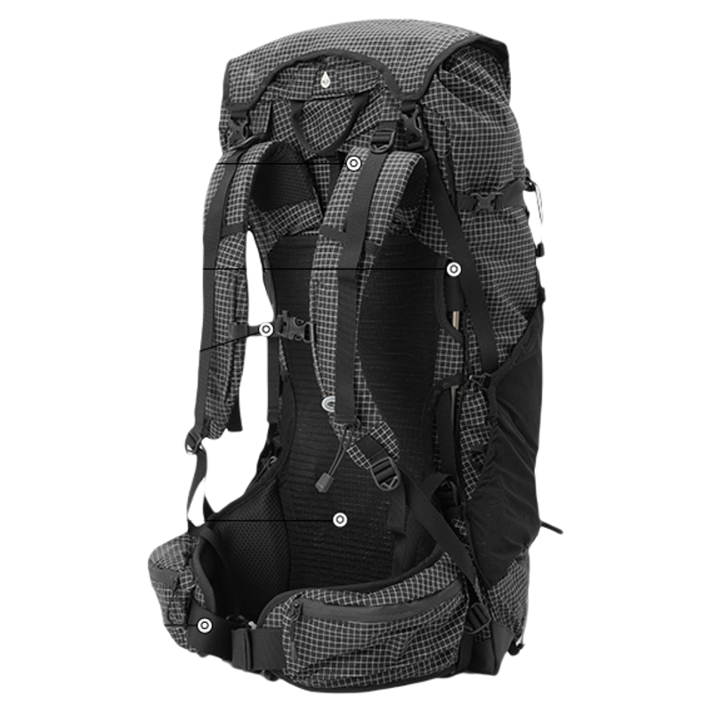 牧高笛徒步3D背负登山轻量背包