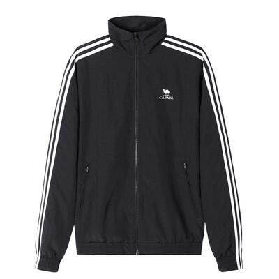 情侣款梭织运动立领夹克外套男女