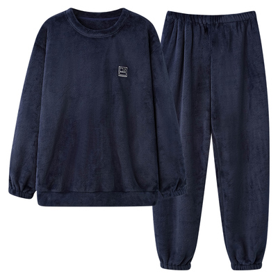 杉杉珊瑚绒加绒加厚可外穿家居服