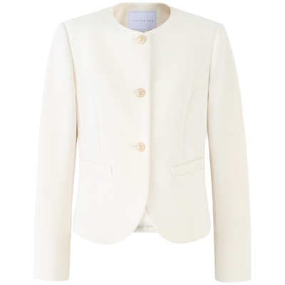 TieForHer金属扣通勤小短款外套