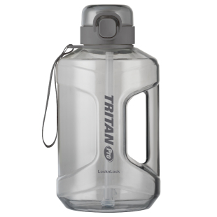 乐扣乐扣小水库水杯男大容量吨吨桶吸管塑料Tritan运动健身水壶女