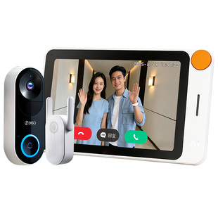 360可视化家庭智能屏门铃入户门口智能猫眼带显示屏监控对讲门上