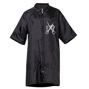 理发围裙不沾发专用理发师剪发最新款挡碎发男美发短袖工装工作服