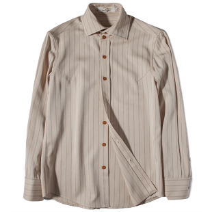 SOARIN英伦风高级感法式衬衫男复古雅痞免烫垂感西装条纹长袖衬衣