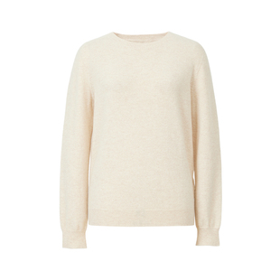 时髦高级感圆领羊毛衫女MOFAN摩凡春秋新款绵羊毛混纺针织衫