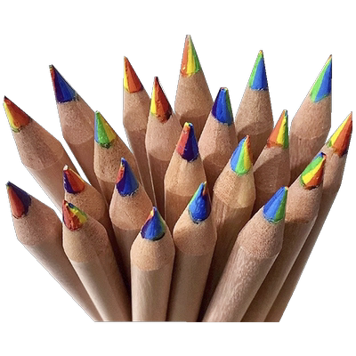 七色彩虹铅笔一笔多色铅笔彩虹笔