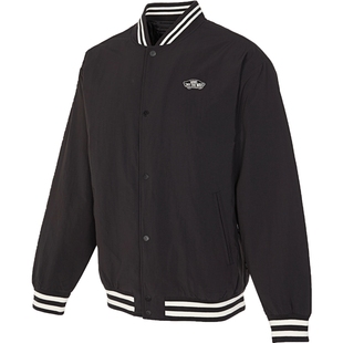 优购VANS范斯男子BASEBALL JACKET运动休闲棉服外套VN000GZMBLK