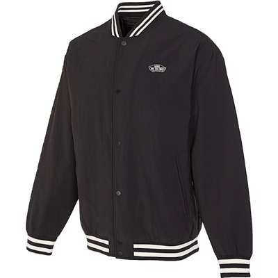 优购VANS范斯男子BASEBALL JACKET运动休闲棉服外套VN000GZMBLK