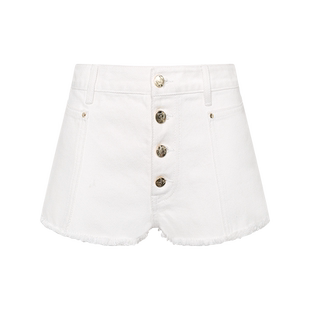 Maison Wester夏季甜辣简约百搭街头牛仔排扣短裤可露丽穿搭裤子