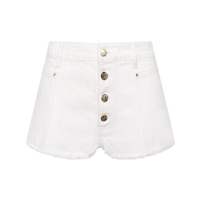 Maison Wester夏季甜辣简约百搭街头牛仔排扣短裤可露丽穿搭裤子