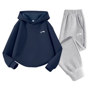贵人鸟童装男童春装套装2026新款儿童春季运动服薄款男孩连帽卫衣