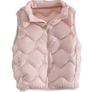 雅鹿儿童羽绒马甲外穿背心男童女童宝宝秋冬季轻薄羽绒服内胆内搭