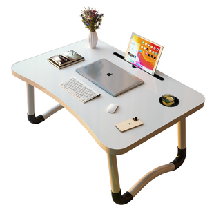可折叠床上小桌子学习书桌笔记本电脑桌支架懒人卧室飘窗桌炕几大学生宿舍学生写字小桌板儿童看书课桌膝上桌
