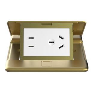 西蒙D6S系列铜地插座带阻尼电源插座面板五孔电脑地插不含底盒