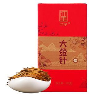 大金针滇红茶云南凤庆特级古树蜜香浓香型金螺金丝红茶叶散装400g