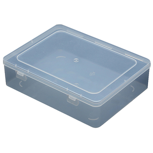 塑料盒子长方形首饰饰品收纳盒小零件盒工具整理盒箱子有带盖中号