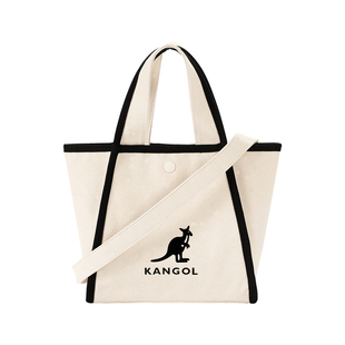 KANGOL斜挎手提包女时尚拼接韩系ins大学生通勤小众单肩帆布包包