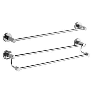 卫生间浴巾架304不锈钢毛巾架卫浴五金挂件单双毛巾杆浴室置物架