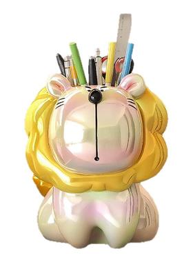 创意狮子笔筒实用生日好物