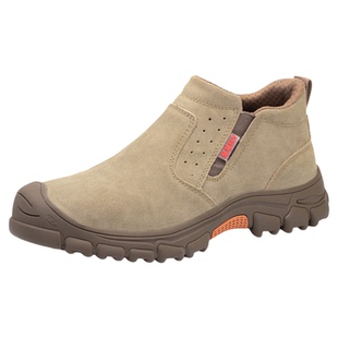 冬季加绒劳保鞋男防砸防刺轻便保暖带钢头电焊工专用工作安全鞋