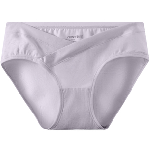 彩田孕妇款棉质抗菌底裆内裤女中期晚期低腰新疆棉质透气纯色三角