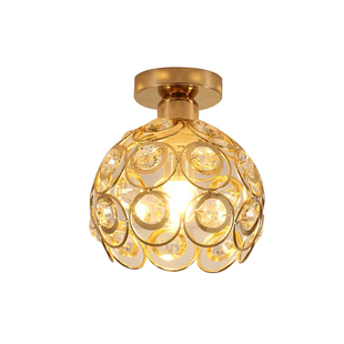 过道灯简约现代走廊灯玄关灯嵌入式轻奢创意水晶筒灯门厅灯入户灯