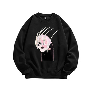 MEOVV韩国女团猫爪 粉丝应援周边印花重磅纯棉卫衣男女款情侣上衣