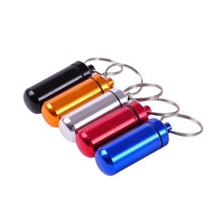 创意金属便携式防水小药瓶迷你药盒急救药丸盒旅行随身储物密封盒