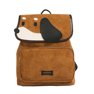 日系学院风小狗双肩包女学生卡通书包原创小众冷门不撞款旅行背包