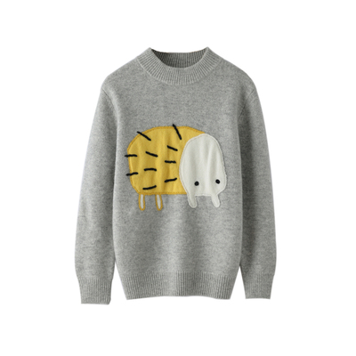 儿童100纯羊毛衫半高领针织打底