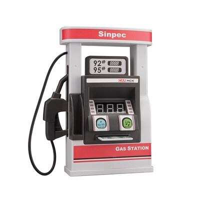 加油站模型汽车儿童过家家玩具