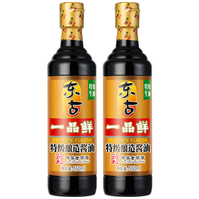 东古一品鲜酱油550ml*2瓶