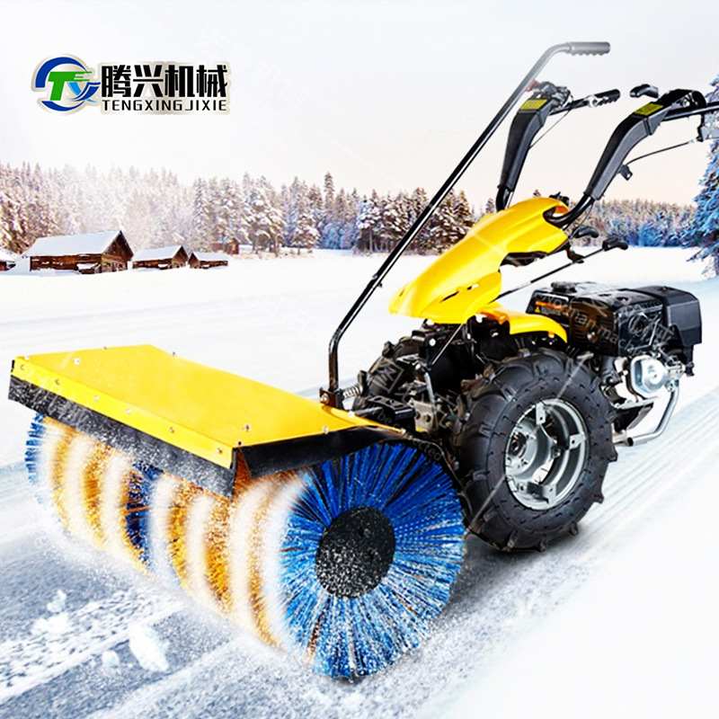 手推式扫雪机小型除雪机马路除雪机全齿轮传动多功能抛雪机