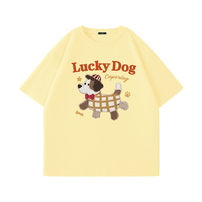 名创优品纯棉短袖t恤女夏季穿搭