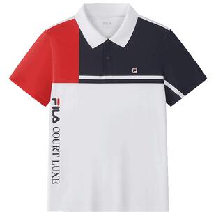 FILA KIDS斐乐童装男大童短袖POLO衫2026夏新款儿童防晒网球上衣