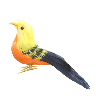 仿真羽毛蜂鸟翠鸟小鸟纯手工制作工艺品摆件盆景庭院装饰摆件挂件