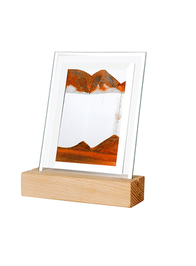 流沙画无线充摆件小夜灯创意沙漏