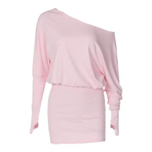 gusty法式纯欲甜辣chic气质斜肩包臀裙时尚辣妹街头拽姐连衣裙潮