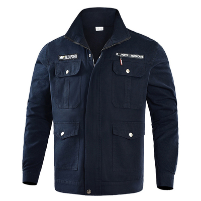 春秋纯棉防烫焊工服上衣耐磨工装