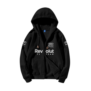 奥迪F1车队Audi Revolut方程式赛车服汽车迷开衫卫衣男女连帽外套
