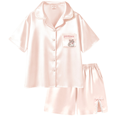 冰丝睡衣女夏季A类凉感家居服