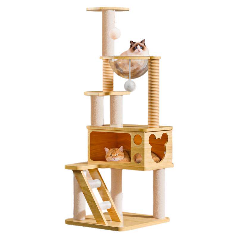 大型木质太空舱猫爬架猫窝一体