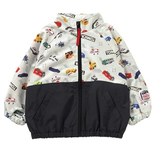 日本多美卡小汽车 BREEZE 2026春儿童防风轻薄外套软壳冲锋衣夹克